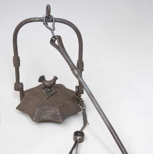 French Antique Oil Lamp