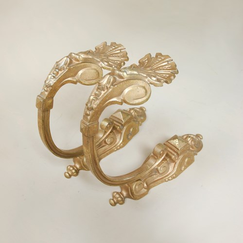 French Gilt Curtain Tie Backs
