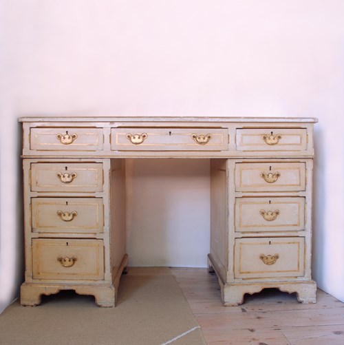 Victorian Twin Pedestal Desk