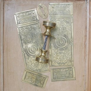 Victorian Rim Lock Set