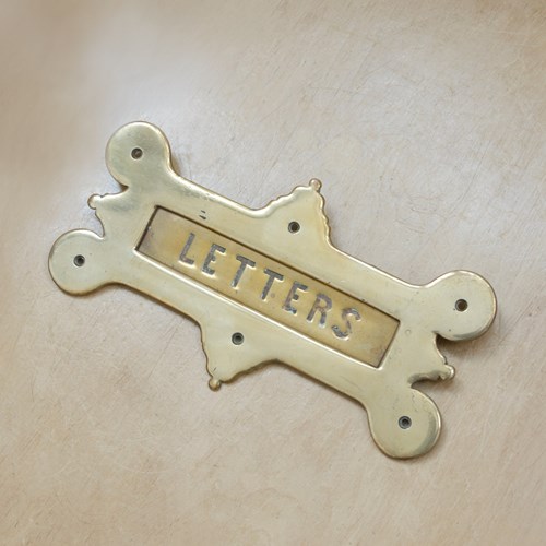 Arts & Crafts Brass Letter Flap