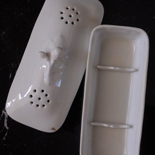 Antique Porcelain Razor/Toothbrush ...