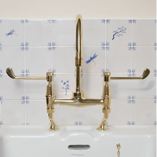 Contemporary Water & Wood Mixer Tap...