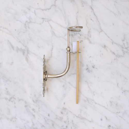 Nickel Toothbrush Holder