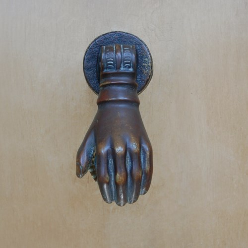 Antique Hand Door Knocker