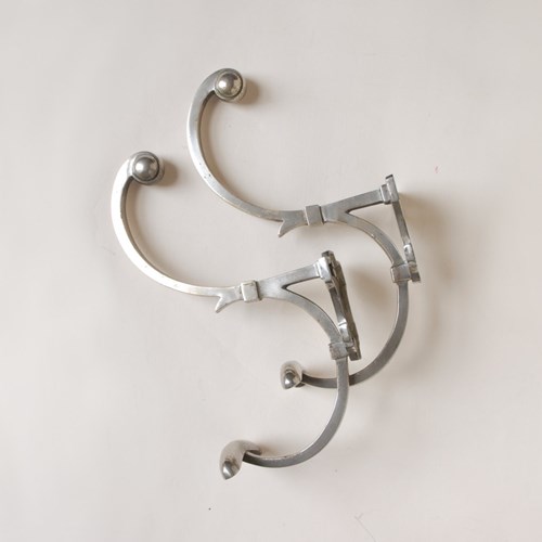 Pair Of Large Art Deco Hooks