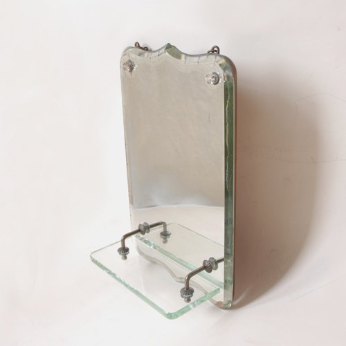 Wall Mirror With Glass Shelf