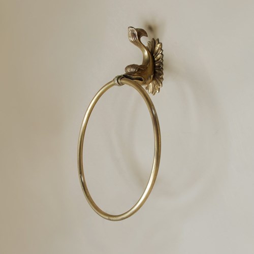 Single Brass Towel Loop - 2 Available