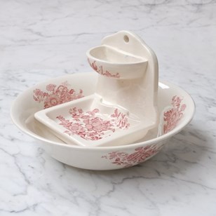 Crown Devon Soap Holder & Wash Bowl...