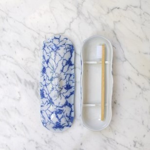 Ironstone Razor Or Toothbrush Holde...