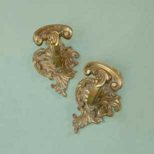 Pair Of Brass Hooks