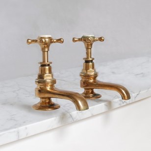 Antique Brass Basin Taps