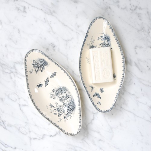 Faience Soap Dish