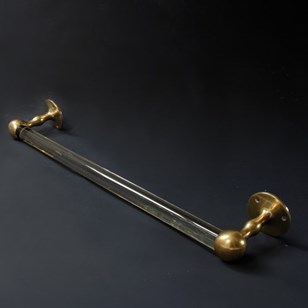 Art Deco Glass Towel Bar