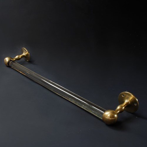 Art Deco Glass Towel Bar