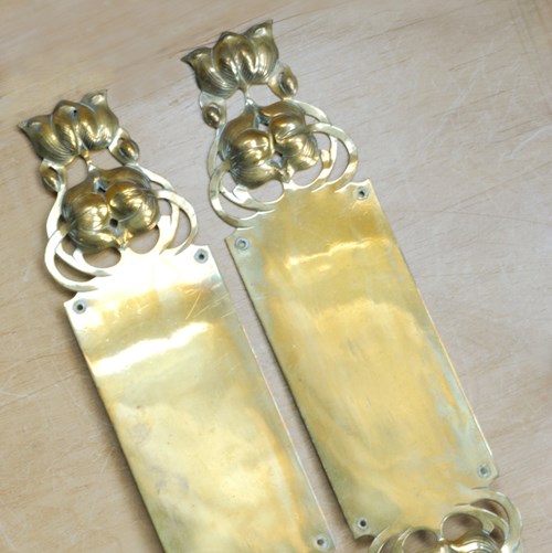 19Th Century Brass Fingerplates