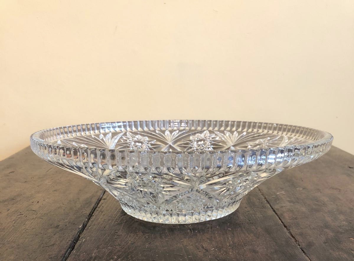 Rattan Wrapped Glass Salad Bowl — Medium – French Dry Goods